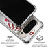 MLB Atlanta Braves Game Ball Pixel 9/9 Pro Clear Case